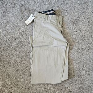 Dockers Men's Light Khaki Flat-Front Dress Pants